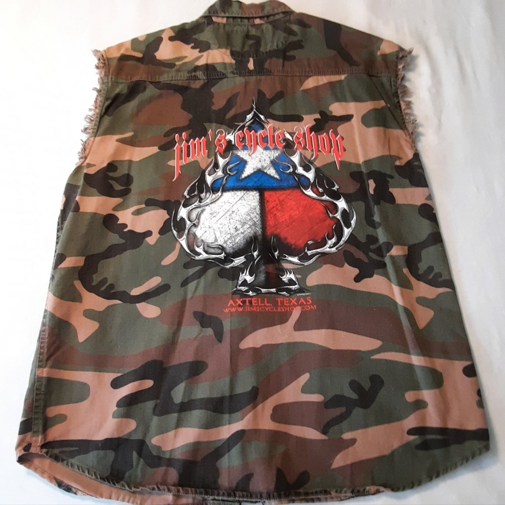 V Twin Motor Cycle Apparel Men's sleeveless shirt Size L